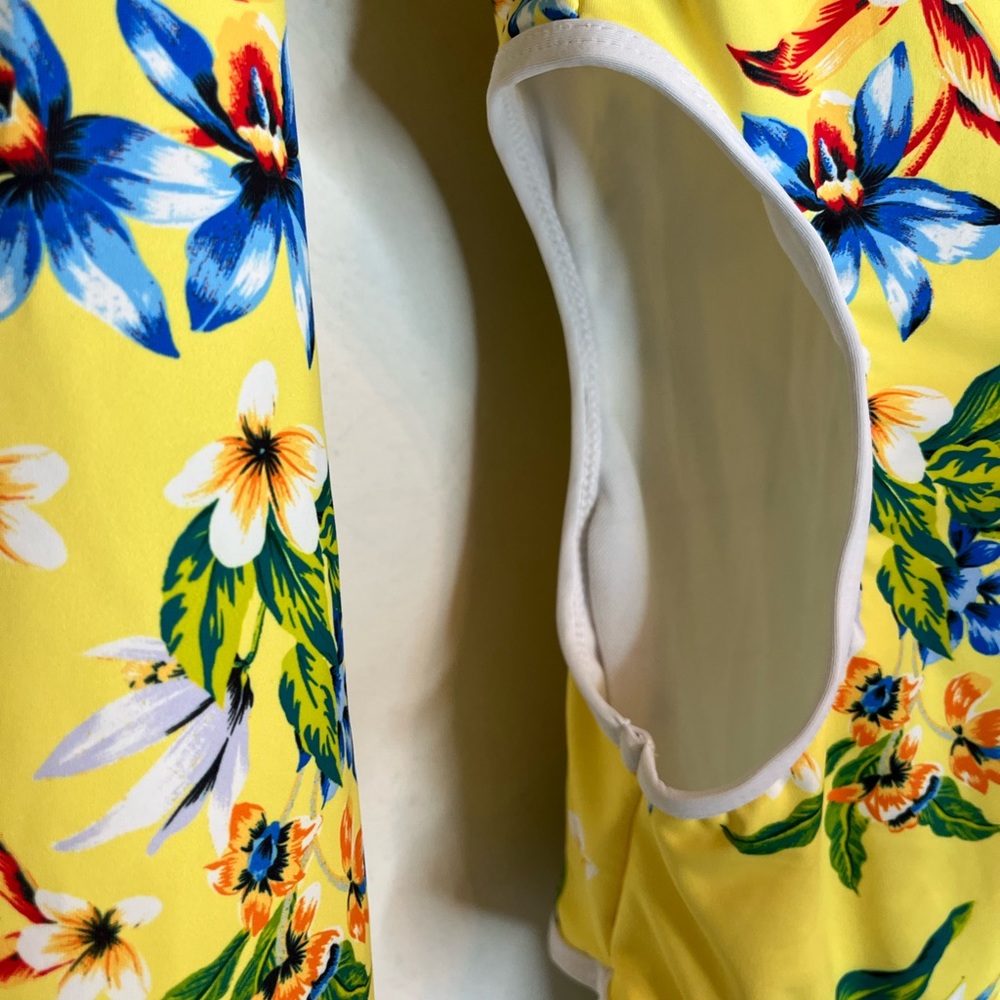 Cut out one piece bathing suit OP Tropicana Yellow - Picture 5 of 6